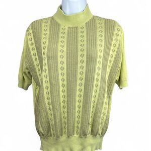 Alberto Celini Womens Silk Sweater‎ Size S Retro Cable Knit 70s Lightweight Soft
